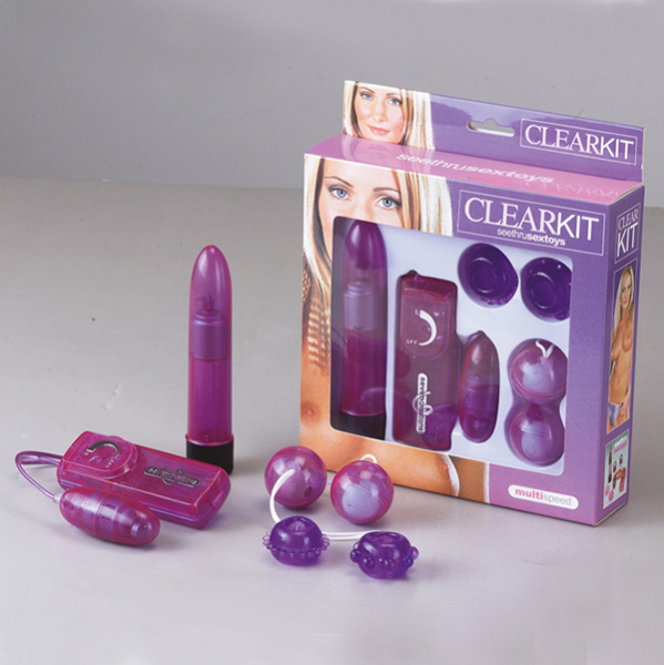 Набор CLEAR VIBRATORKIT PURPLE