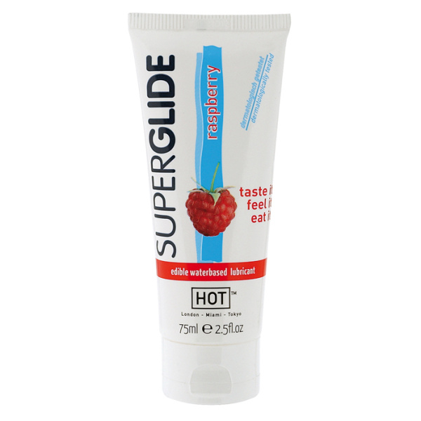 Лубрикант HOT SUPERGLIDE LUBR WB RASPBER, 75 мл