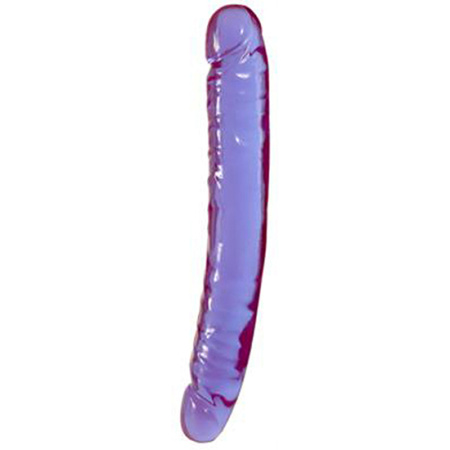 Двойной фаллоимитатор DOUBLE DONG 12INCH PURPLE JELLY, 30,5x3,5 см