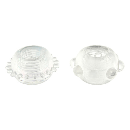 Набор эрекционных колец POWER STRETCHY RINGS CLEAR, 2 шт