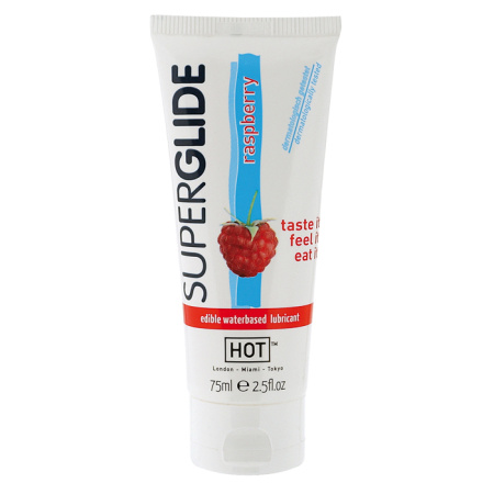 Лубрикант HOT SUPERGLIDE LUBR WB RASPBER, 75 мл