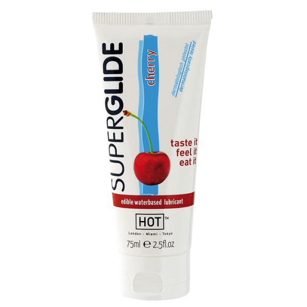 Лубрикант HOT SUPERGLIDE LUBR WB CHERRY, 75 мл