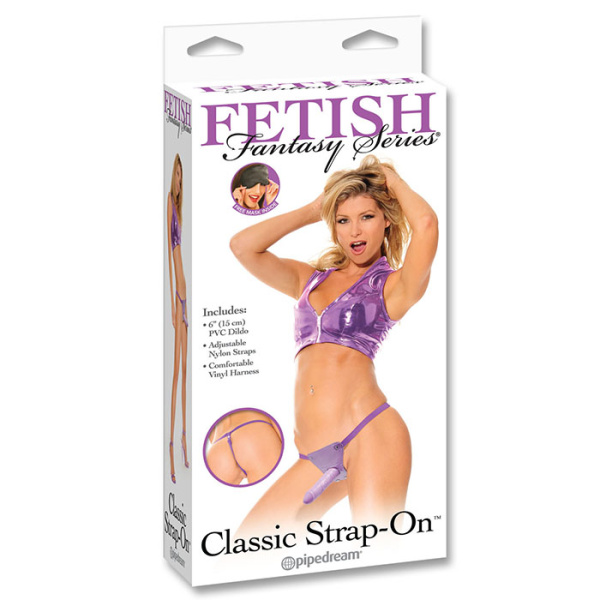 Страпон FF CLASSIC STRAP-ON PURPLE, 15x4 см
