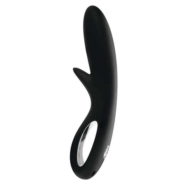 Вибратор с электростимуляцией TINGLI TIMMY E-STIM DILDO BLACK, 9x4 см