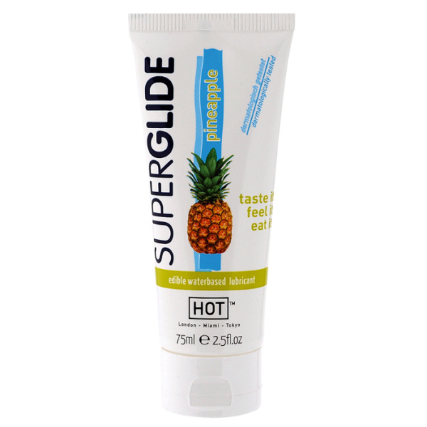 Лубрикант HOT SUPERGLIDE LUBR WB PINEAPP, 75 мл