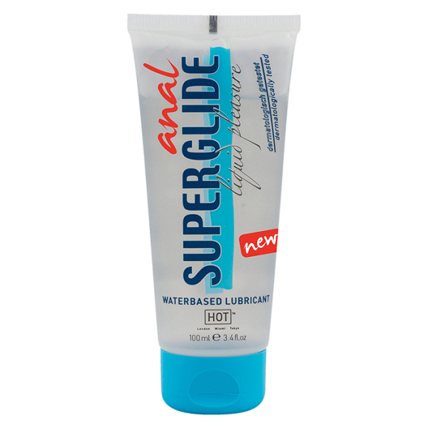 Анальный лубрикант HOT ANAL SUPERGLIDE WATERBASED, 100 мл