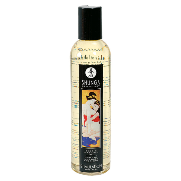 Массажное масло SHUNGA MASSAGE OIL STIMULATION (с ароматом персика), 250 мл