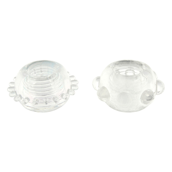 Набор эрекционных колец POWER STRETCHY RINGS CLEAR, 2 шт