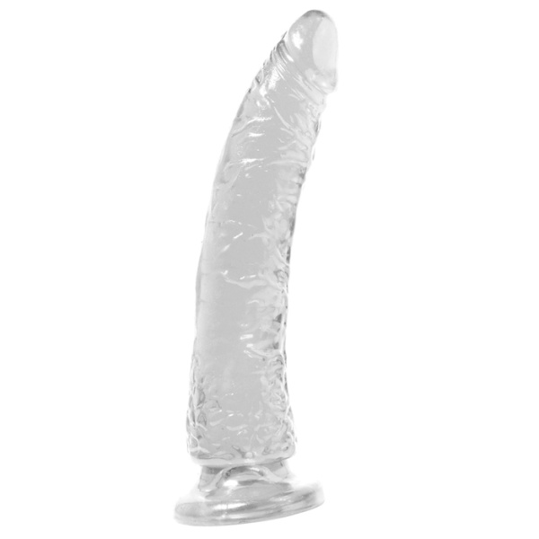 Фаллоимитатор BASIX SLIM 7" DONG CLEAR, 18x4 см