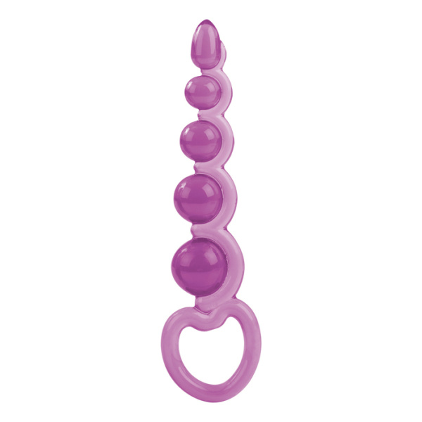Анальные шарики BASIC ESSENTIALS BEADED PROBE PINK, 14x4 см
