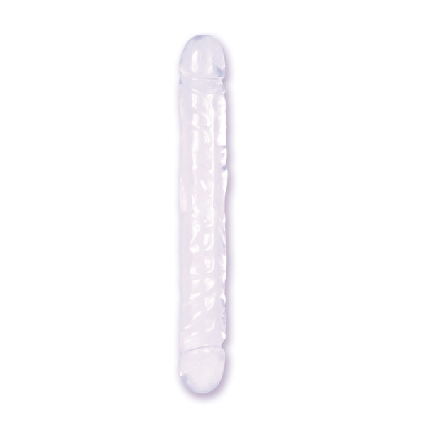 Двойной фаллоимитатор DOUBLE DONG 12" CLEAR JELLY, 30,5x3,5 см