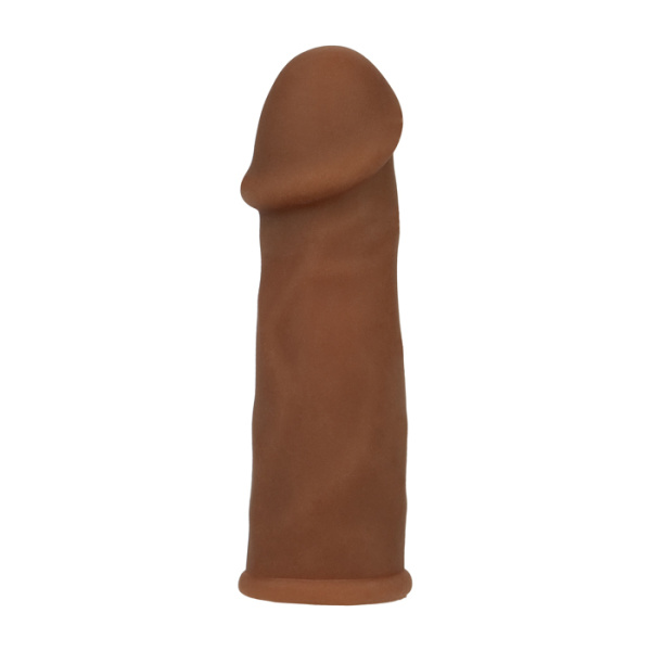 Удлинняющая насадка FUTUROTIC PENIS EXTENDER BROWN, 14x4 см (+5 см)
