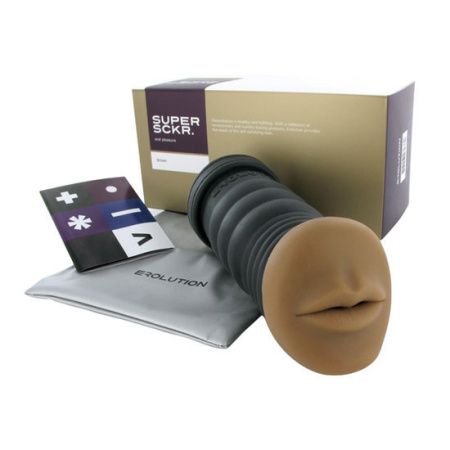 Мастурбатор EROLUTION - SUPERSCKR ORAL PLEASURE - BROWN