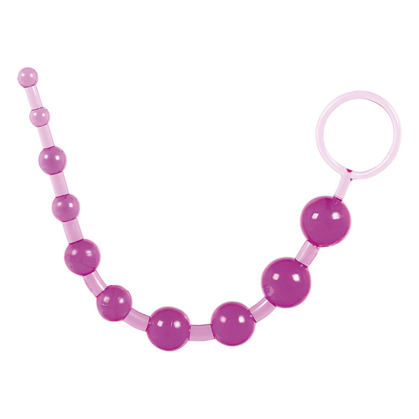 Анальные шарики THAI TOY BEADS PURPLE, 30x2,5 см